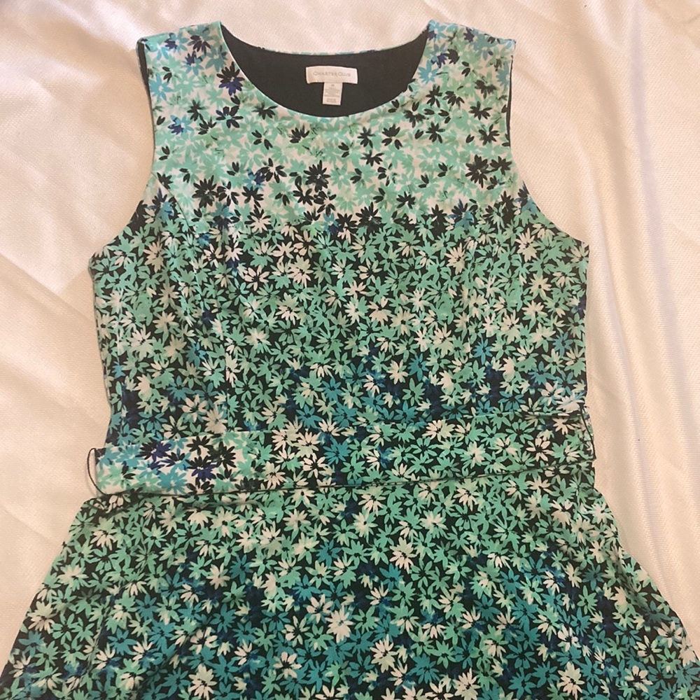 Charter Club, Midi length dress, blue and green